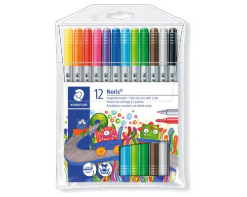 ESTUCHE CARTÓN CON 24 ROTULADORES DOBLE PUNTA COLORES PASTEL STAEDTLER 3200 C24P (Espera 4 dias)